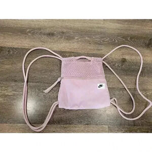 Nike light purple‎ pull string bag purse #r